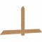 Ekena Millwork Eugene Smooth Timber Gable Bracket, Western Red Cedar, 84"W x 38"H x 1 1/2"D x 5 1/2"F, 11/12 Pitch GBW084X38X0206EUG00SWR - alternate 3